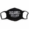 Dsquared2 masque de visage à logo intarsia