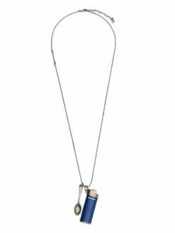 Dsquared2 collier en maille boule à pendentif