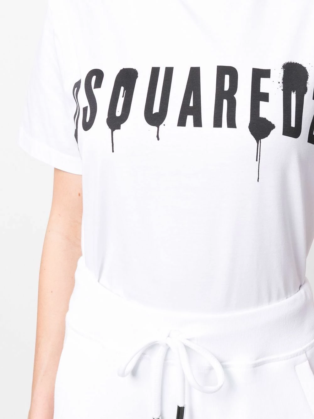 Dsquared2 Prix Bradés T shirt à logo imprimé t-shirts & jerseys femme 7 Dsquared2 t-shirt à logo imprimé