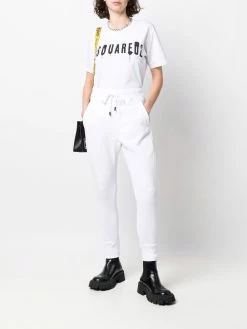 Dsquared2 Prix Bradés T shirt à logo imprimé t-shirts & jerseys femme 8 Dsquared2 t-shirt à logo imprimé