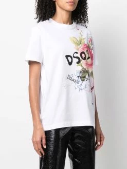 Dsquared2 t-shirt à fleurs