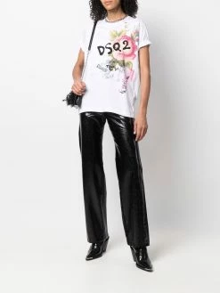 Dsquared2 t-shirt à fleurs