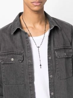 Dsquared2 collier en maille boule à pendentif croix