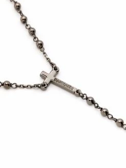 Dsquared2 collier en maille boule à pendentif croix