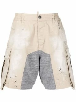Dsquared2 short asymétrique à poches cargo