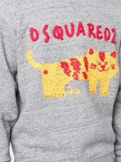 Dsquared2 sweat à imprimé tigre