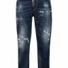 Dsquared2 Prix Distinctifs Jean à effet taches de peinture jeans courts homme 1 Dsquared2 jean à effet taches de peinture