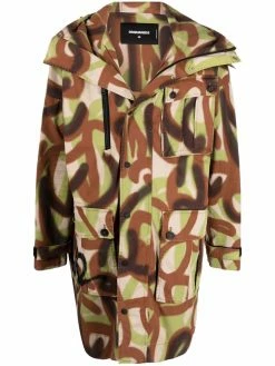 Dsquared2 parka à imprimé abstrait