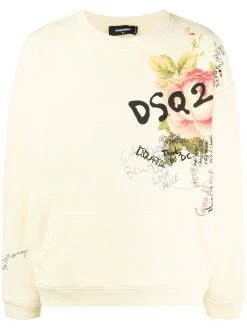 Dsquared2 sweat Granny's Bunch Dj à bords nervurés